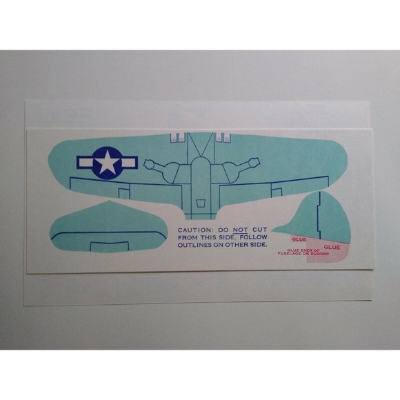 Airplane Toy Jack Armstrong Tru-Flite Model Of American Aircobra 1944 GM Plane - Picture 2 of 4